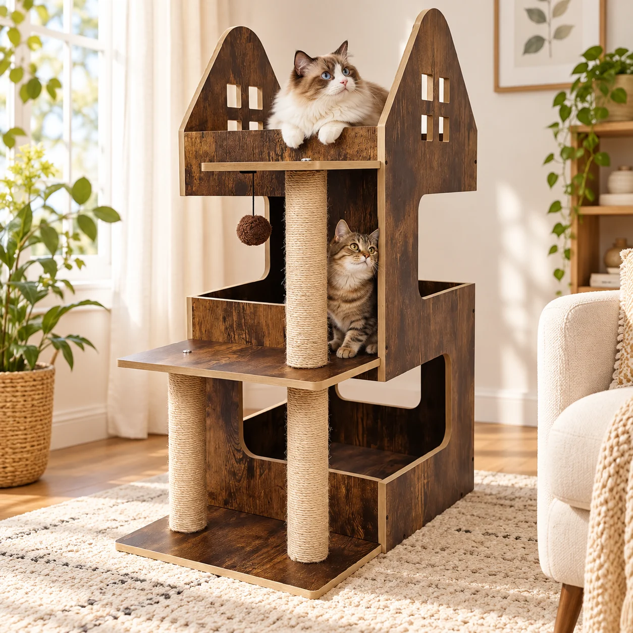城堡猫爬架